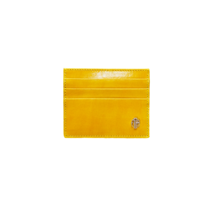 Yellow Oriolus – Portacarte Cuoio Pennellato