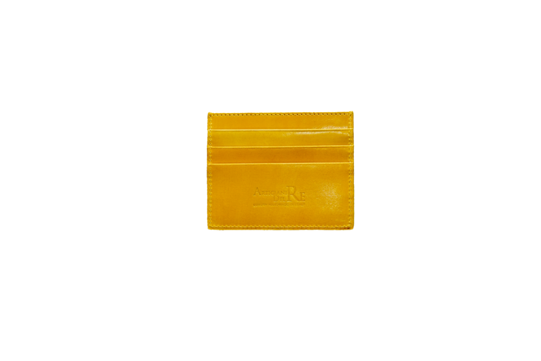 Yellow Oriolus - Portacarte Cuoio Pennellato - immagine 2