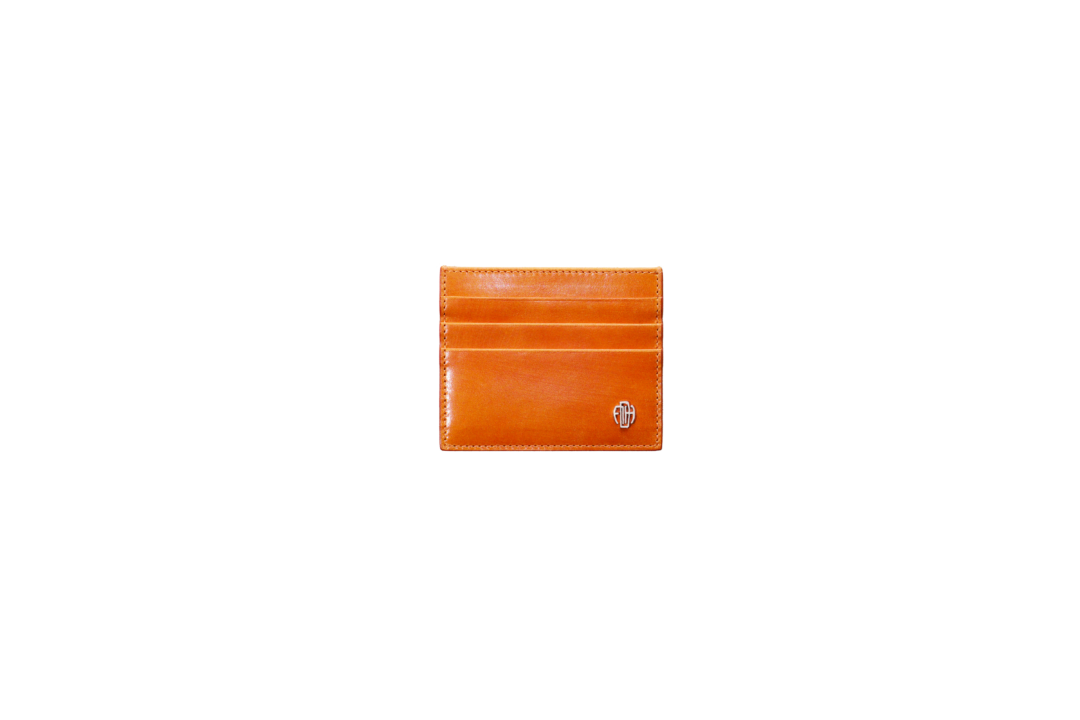 Sicily Orange - Portacarte Cuoio Pennellato